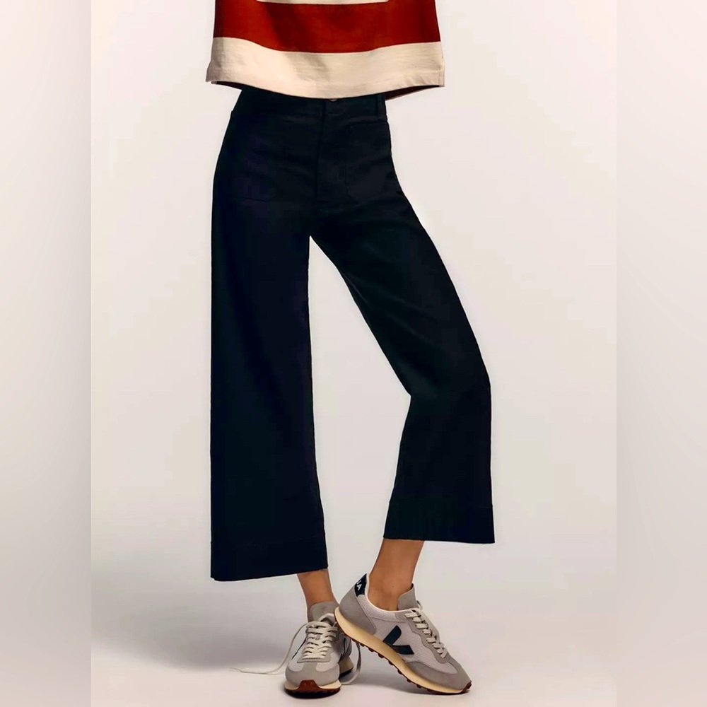 Anthropologie Maeve Colette wide leg pant black NWT